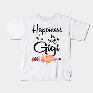 gigi happiness is being a gigi Kids T-Shirt